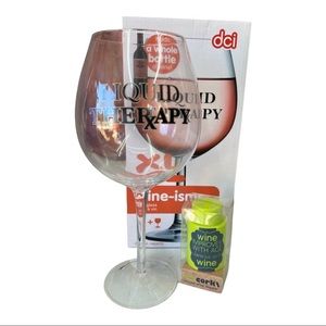 COPY - DCI 25fl oz Liquid Therapy Wine-isms Wine Glass